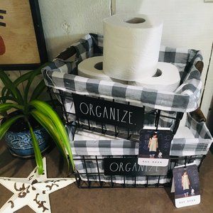 NWT Rae Dunn ORGANIZE Large & Small Baskets